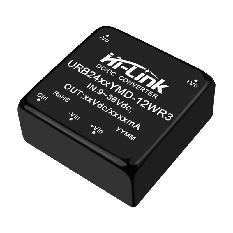 URA4815YMD-12WR3-Hi_Link 电源模块产品图- 12 W - 功率 15 VDC